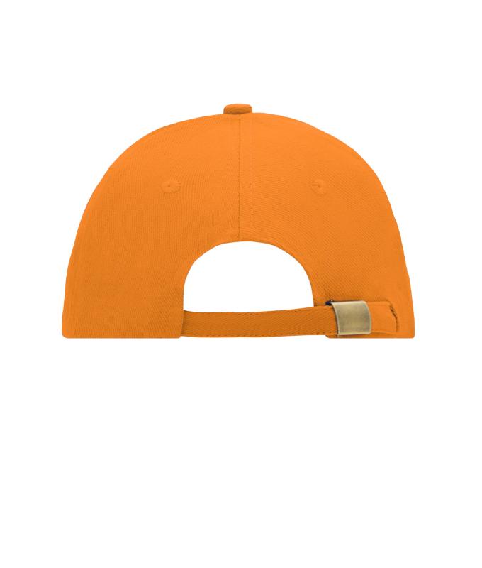 Unisex 6 Panel Sandwich Cap Orange/white 7590