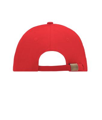 Unisex 6 Panel Sandwich Cap Red/white 7590