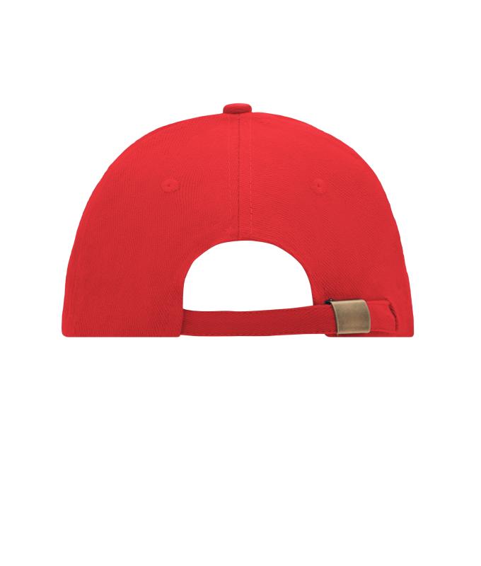 Unisex 6 Panel Sandwich Cap Red/white 7590