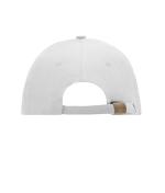 Unisex 6 Panel Sandwich Cap White/navy 7590