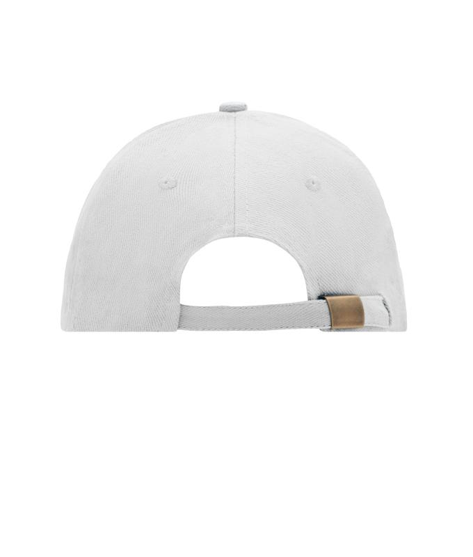 Unisex 6 Panel Sandwich Cap White/navy 7590