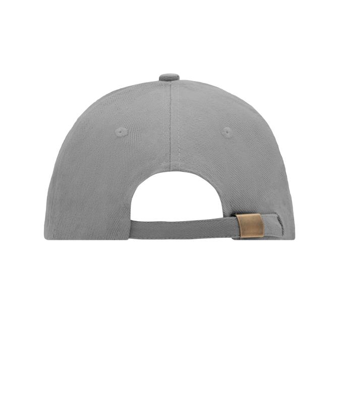 Unisex 6 Panel Sandwich Cap Dark-grey/white 7590
