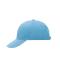 Unisex 6 Panel Sandwich Cap Light-blue/white 7590