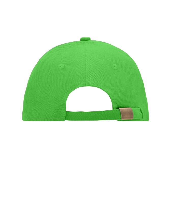 Unisex 6 Panel Sandwich Cap Lime-green/white 7590