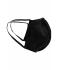 Unisex Face-Mask 3-D-Shaped Black 10423