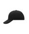 Unisex 6 Panel Raver Cap Black 7690
