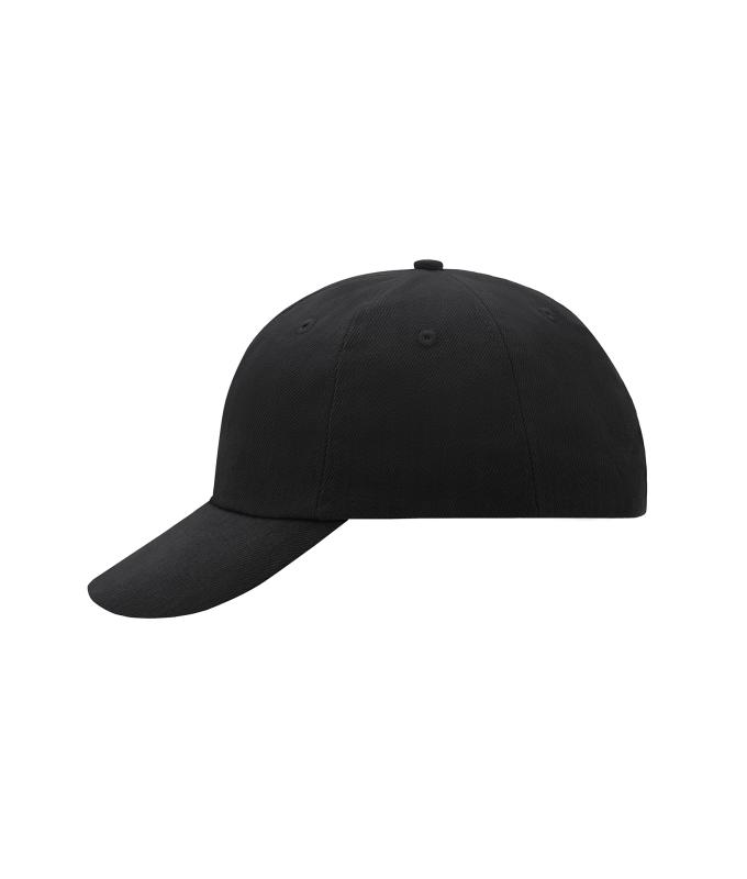 Unisex 6 Panel Raver Cap Black 7690