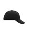 Unisex 6 Panel Raver Cap Black 7690