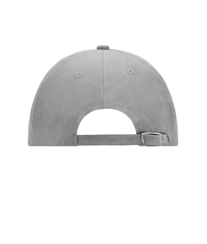Unisex 6 Panel Raver Cap Light-grey/black 7690