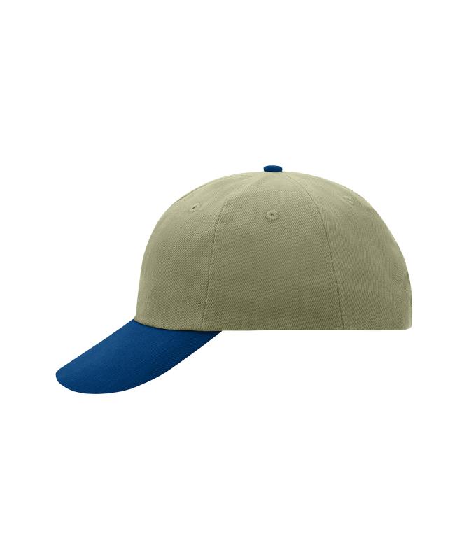 Unisex 6 Panel Raver Cap Light-khaki/navy 7690