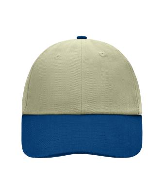 Unisex 6 Panel Raver Cap Light-khaki/navy 7690