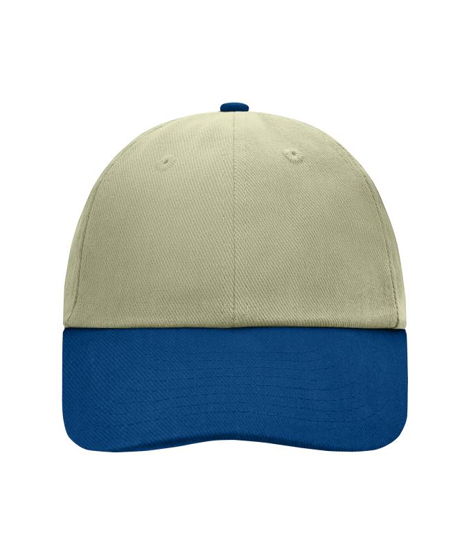 Unisex 6 Panel Raver Cap Light-khaki/navy 7690