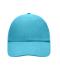 Unisex 6 Panel Raver Cap Turquoise 7690