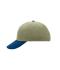 Unisex 6 Panel Raver Cap Light-khaki/navy 7690