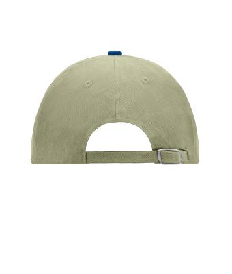 Unisex 6 Panel Raver Cap Light-khaki/navy 7690