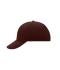Unisex 6 Panel Raver Cap Dark-brown 7690