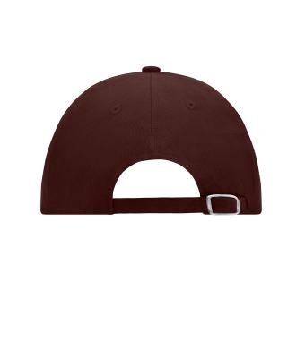 Unisex 6 Panel Raver Cap Dark-brown 7690