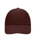 Unisex 6 Panel Raver Cap Dark-brown 7690