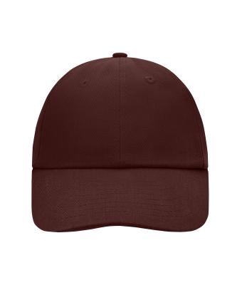 Unisex 6 Panel Raver Cap Dark-brown 7690