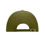 Unisex 6 Panel Raver Cap Olive/beige 7690
