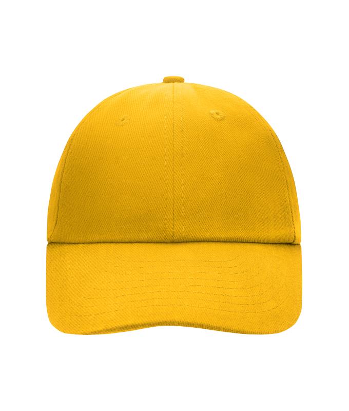 Unisex 6 Panel Raver Cap Gold-yellow 7690