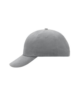 Unisex 6 Panel Raver Cap Light-grey 7690