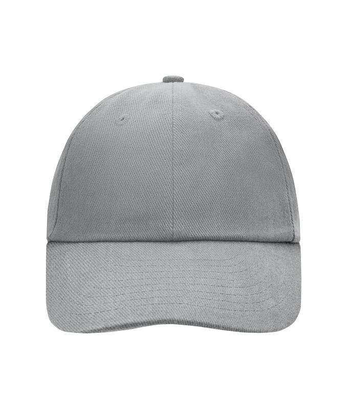 Unisex 6 Panel Raver Cap Light-grey 7690