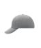 Unisex 6 Panel Raver Cap Light-grey 7690