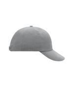 Unisex 6 Panel Raver Cap Light-grey 7690