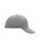 Unisex 6 Panel Raver Cap Light-grey 7690