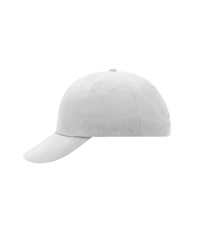 Unisex 6 Panel Raver Cap White 7690