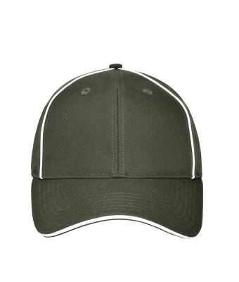 Unisex 6 Panel Workwear Cap - SOLID -   GRS Olive 10223
