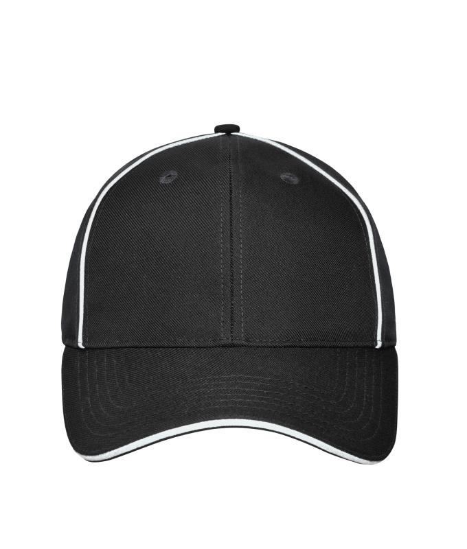 Unisex 6 Panel Workwear Cap - SOLID Black 10223
