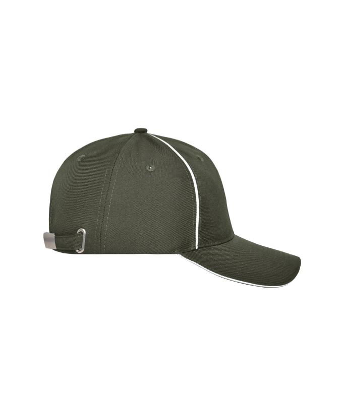 Unisex 6 Panel Workwear Cap - SOLID Olive 10223