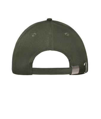 Unisex 6 Panel Workwear Cap - SOLID Olive 10223