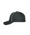 Unisex 6 Panel Workwear Cap - SOLID Carbon 10223