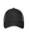 Unisex 6 Panel Workwear Cap - SOLID Black 10223