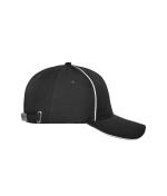 Unisex 6 Panel Workwear Cap - SOLID Black 10223