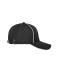 Unisex 6 Panel Workwear Cap - SOLID Black 10223
