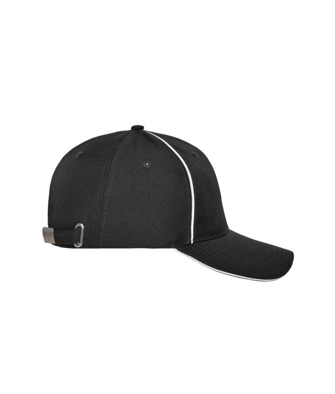 Unisex 6 Panel Workwear Cap - SOLID Black 10223
