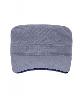 Unisex Military Sandwich Cap Dark-grey/navy 7899