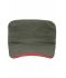 Unisex Military Sandwich Cap Olive/red 7899