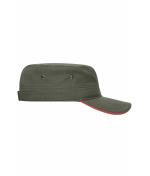 Unisex Military Sandwich Cap Olive/red 7899