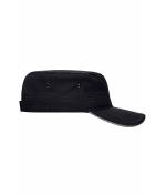 Unisex Military Sandwich Cap Black/dark-grey 7899