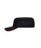 Unisex Military Sandwich Cap Black/red 7899