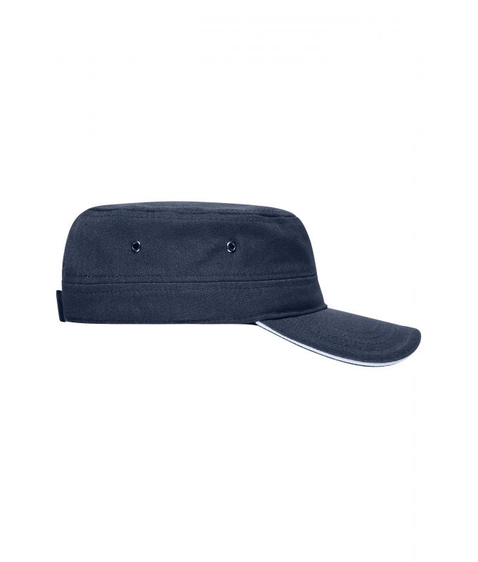Unisex Military Sandwich Cap Navy/white 7899