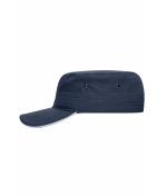 Unisex Military Sandwich Cap Navy/white 7899