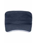 Unisex Military Sandwich Cap Navy/white 7899