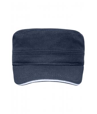 Unisex Military Sandwich Cap Navy/white 7899
