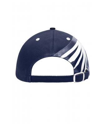 Unisex 6 Panel Craftsmen Cap - STRONG - Navy/navy/white 8146